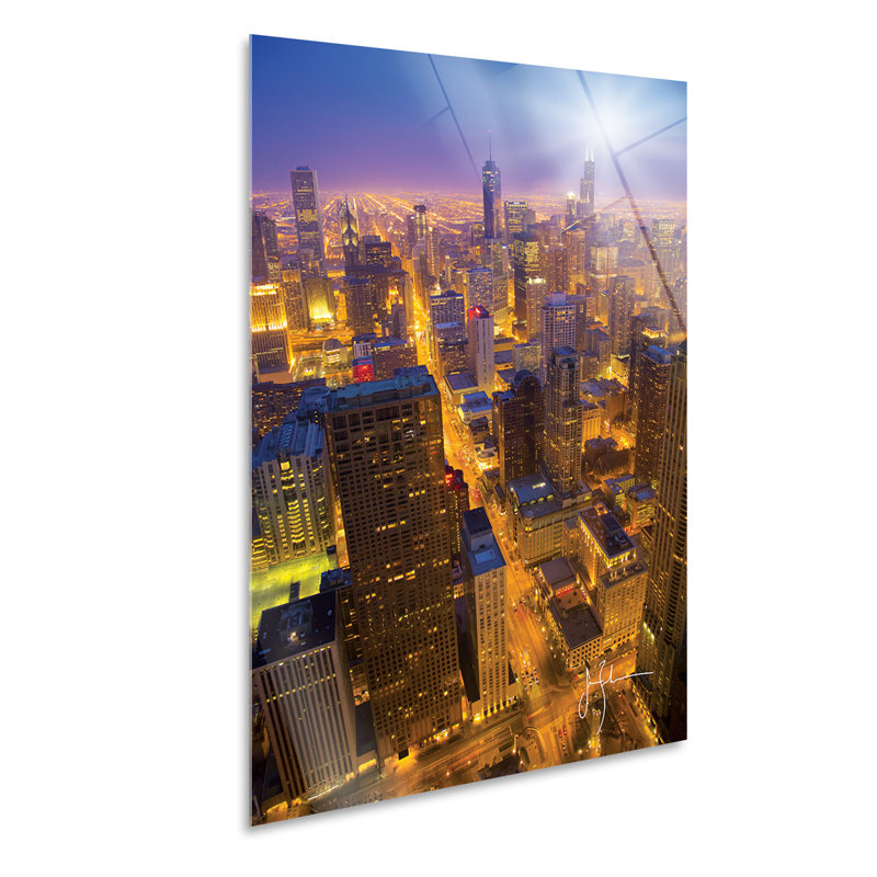 Chicago Skyline by Jim Zuckerman - No Frame Painting on Plastic / Acrylic, 95cm H x 65cm W