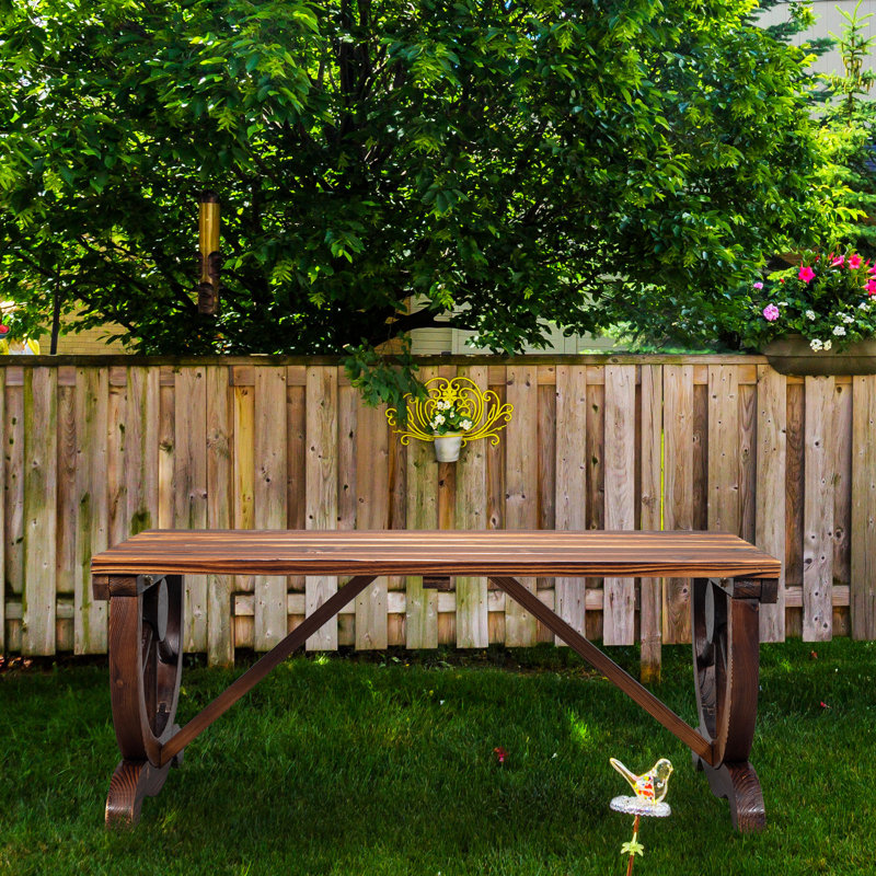 Banc de jardin en bois massif Avaani