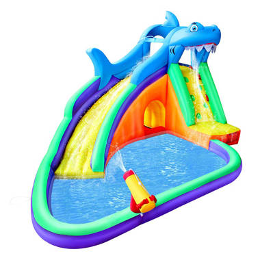 Teamson Kids Water Inflatable, Pirate Boat Water Fun for Outdoor Garden,  Water Play Centre for Boys & Girls with 7 Accessories : : Toys  & Games