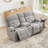 67.32" Wide Manual Reclining Loveseat With Hidden Storage Console And Dual Cup Holders-159108444