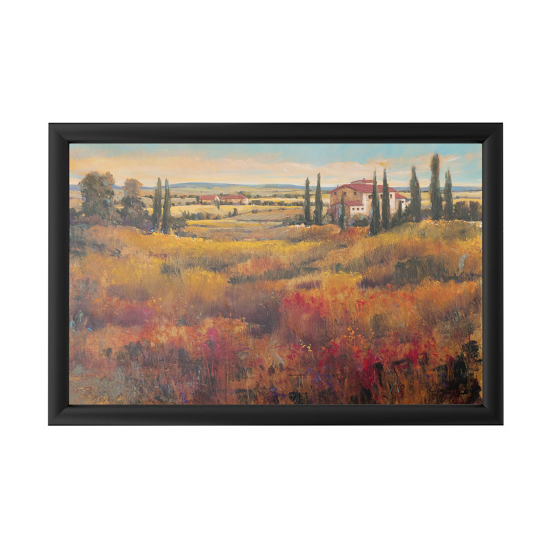 Reproduction d’art sur toile encadrée "Toscane Sky I" par Timothy e Toole