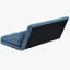 Canapé-lit à 3 volets, matelas pliant avec 2 coussins, rembourrage en mousse haute densité, tissu en polyester-118253330