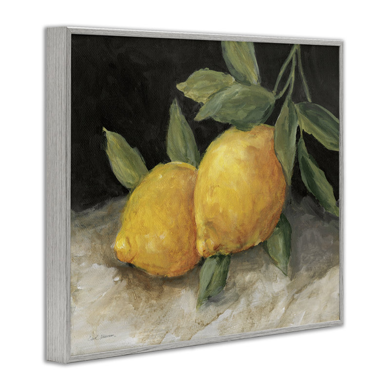 Paire de citrons, nature morte, giclée par Carol Robinson, Estampe numérique Farmhouse, H 24 po x l 30 po