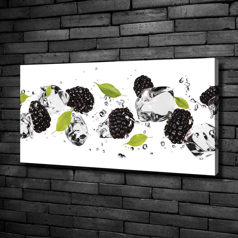 Sweet Cherries And Water - Wrapped Canvas Print