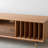 Simple solid wood black walnut TV cabinet