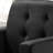 Kulik 27.5"W Black Velvet Accent Armchair With Tufting-121648456