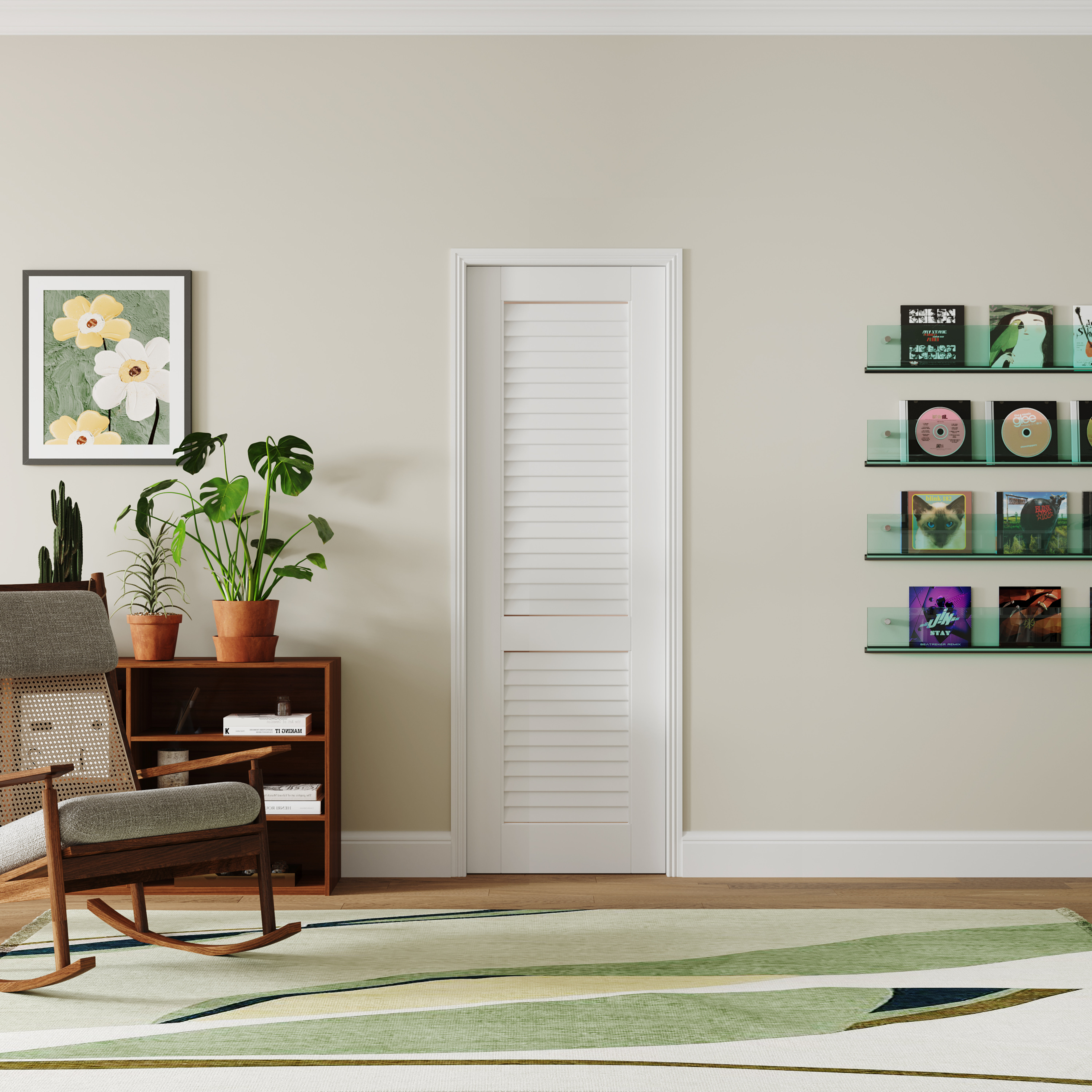 CHIC MODE Interior Pantry French Doors - White Louvers Design Standard ...