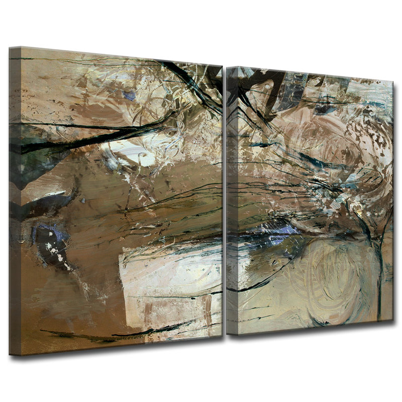 Ensemble de 2 reproductions d’art graphique sur toile « Smash XVIII » par Tristan Scott