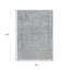 Tapis intérieur lavable abstrait argenté 8 pi x 10 pi