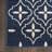 Nourison Essentials Navy/Ivory Indoor/Outdoor Area Rug-1126223926