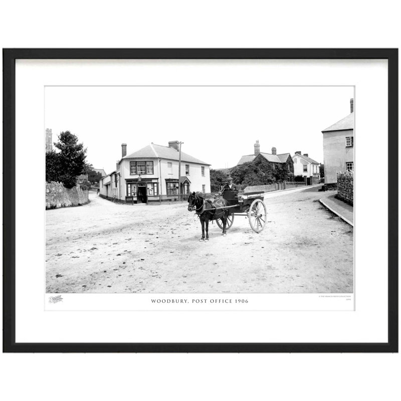 Woodbury, Post Office 1906 by Francis Frith - Single Picture Frame Print, 40cm H x 50cm W x 2.3cm D