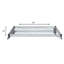 Tablette de rangement murale robuste en fil de chrome H 24 po x l 42 po x P 42 po Express KitchQuip pour usage commercial-1482769108