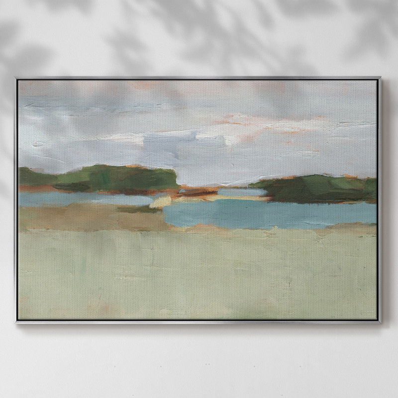 " High Noon Vista Study I ", Silver, 25" H x 37" W x 2" D