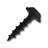 #8 x 3/4 in. Black Square Round Washer Head Coarse Thread Self-Tapping