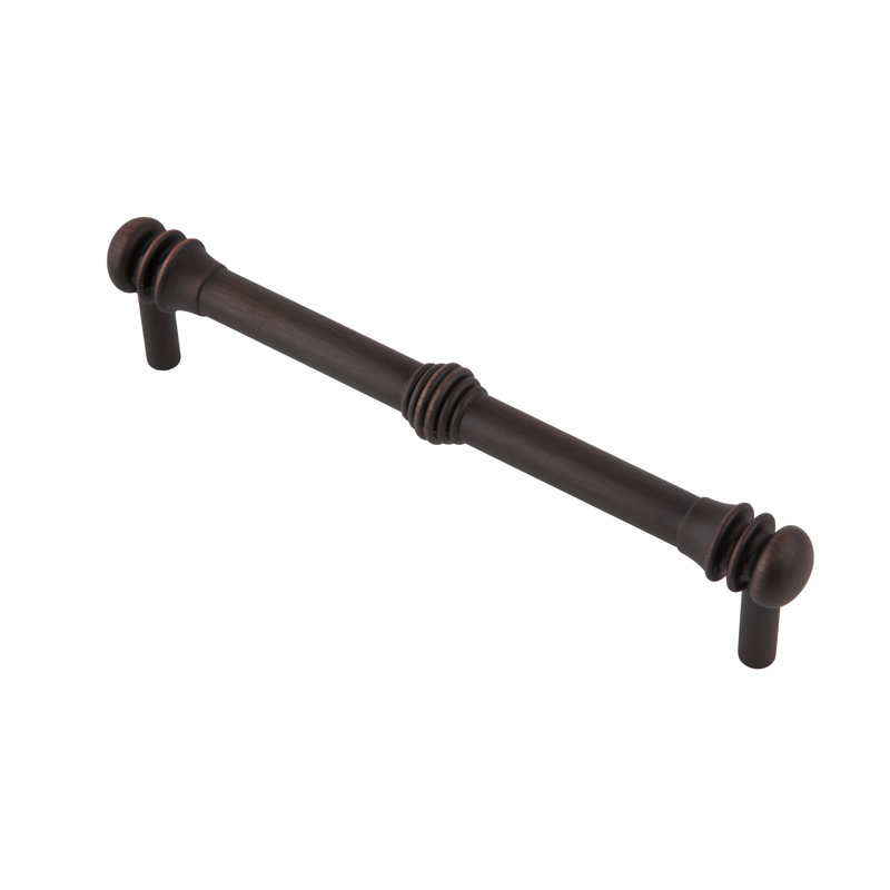 Poignée barre 6 po Charlotte, Cuivre satiné, 6"