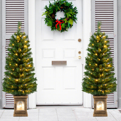 4' H Lighted Artificial Christmas Tree