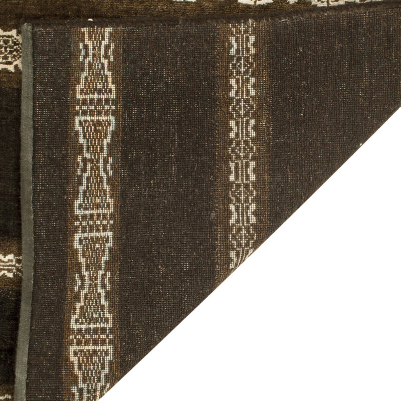 Ralph Lauren Nairobi Stripe Wool, Cotton, Silk Striped Rug, Rectangle 9' x 12'