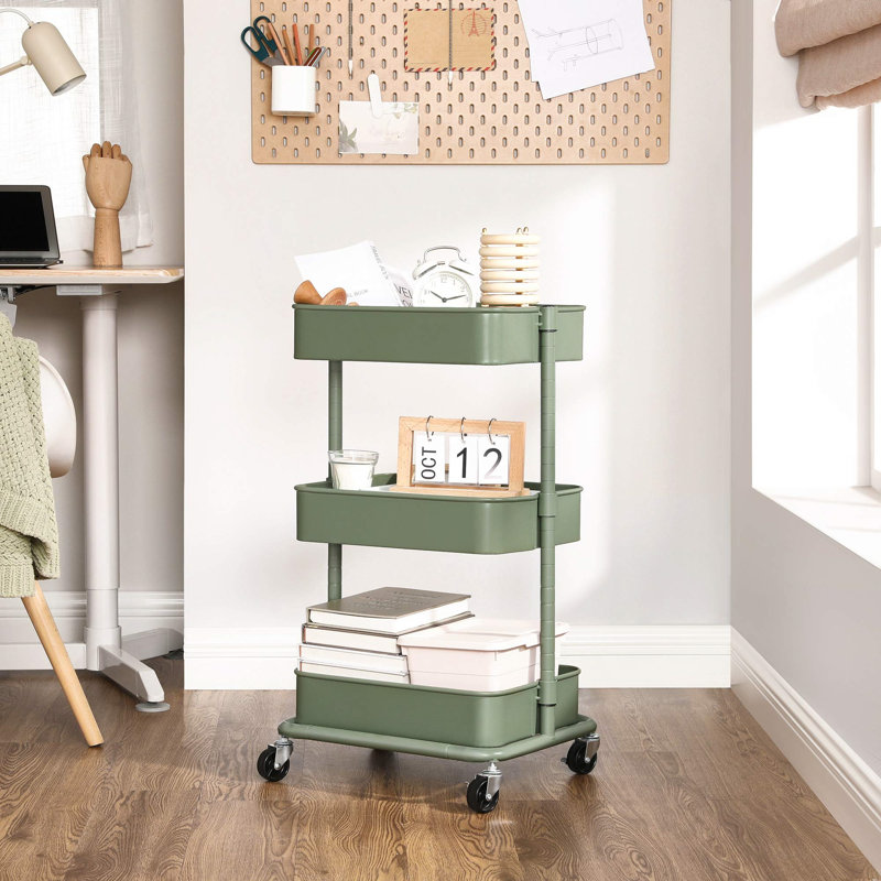 73.5cm H x 43cm W Rolling Cart with Wheels