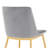 Tortez Velvet Upholstered Metal Side Chair-627103769