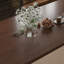 Table de salle à manger haut de gamme en acier inoxydable doré 70,8 pouces