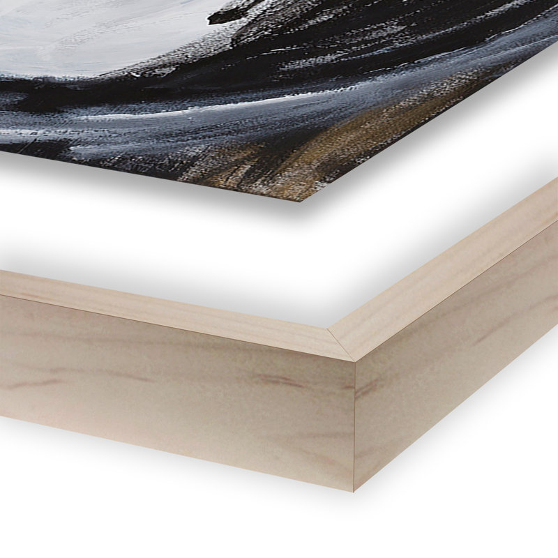 «White Horse II» par Donna Bernstein - reproduction sur papier, H 24 po x l 24 po x P 1,5 po, Naturel