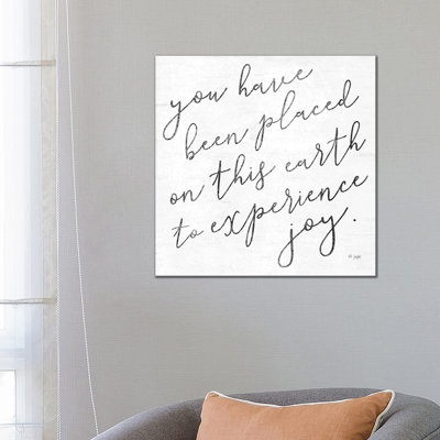 Placed On 1 Piece Wrapped Canvas Wall Art