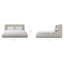 Lisbon Upholstered Wingback Bed