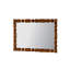 Miroir mural rétro en bois sculpté