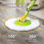 Seau à vadrouille spin deluxe 360 en acier inoxydable