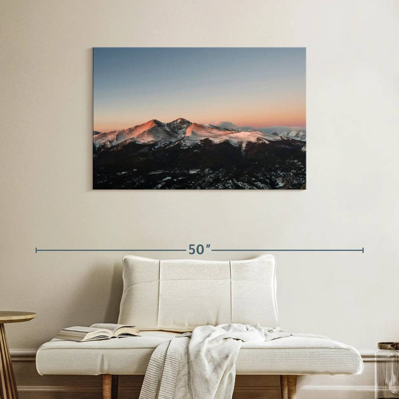 Alvord Longs Peak Mountain Sunrise, H 26 po x l 39 po