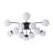 Carren Sputnik Glass Semi Flush Mount-105679056-112729380