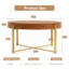 Table basse 33,86 po Retro Splissage-209090646