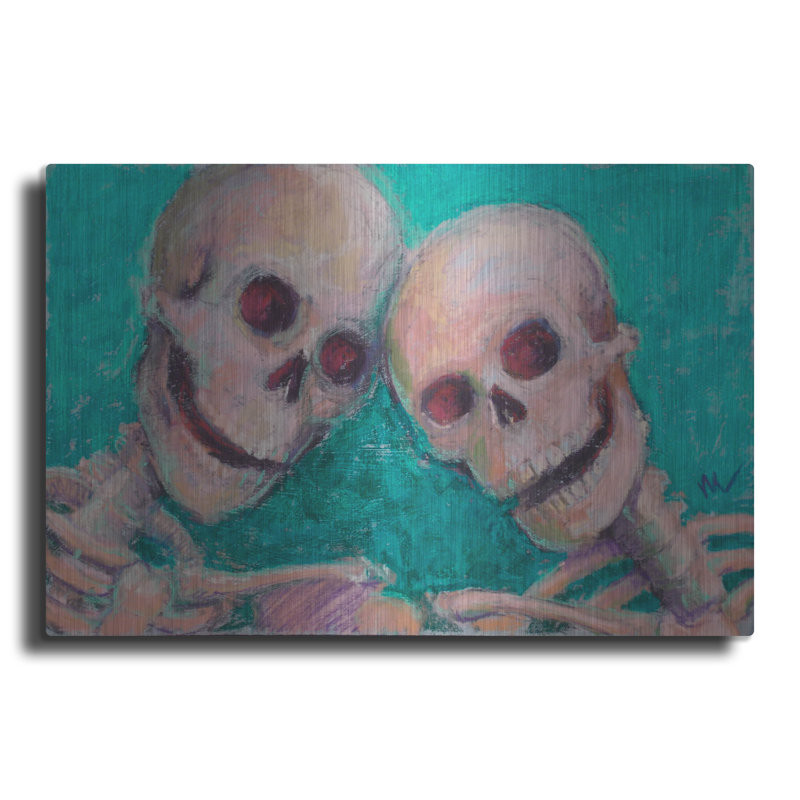 "BFFs" par Marie Marfia Fine Art, H 16 po x l 24 po