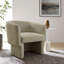 Fauteuil d'appoint rembourré en tissu Greer Boucle-106273841