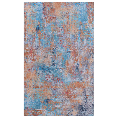 Tapis lavable à la machine 5 x 8 - antidérapant, sans perte de poils, à poils courts, pliable et chenille pour animaux de compagnie pour le salon, la chambre à coucher, la cuisine, la salle à manger
