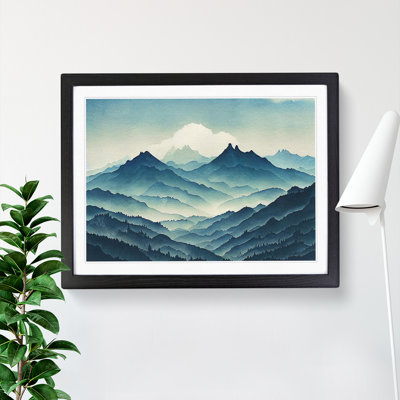 Cool Mist Mountains Vol.3 - Framed Print