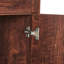 Armoire de rangement 8 portes à 4 tablettes en noyer - idéale pour organiser des pièces avec 8 portes et 4 tablettes pour transformer votre garde-manger