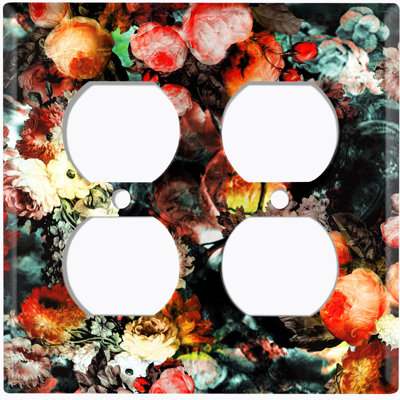 Flower Bouquet 2-Gang Duplex Outlet Wall Plate