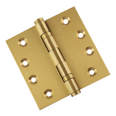 4" H x 4" W Solid Brass Ball Bearing Single Butt Door Hinge