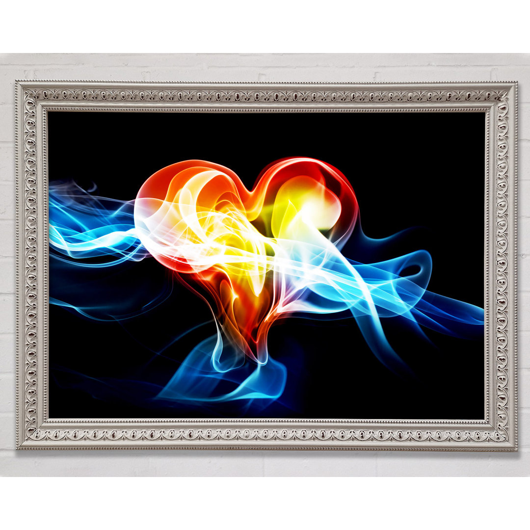 Lovers Heart Of Passion - Einzelner Bilderrahmen Kunstdrucke