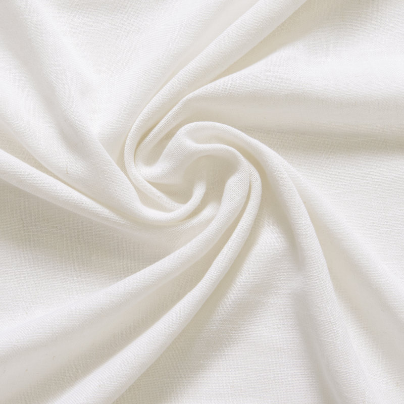Sickels Semi Sheer Curtain Pair, White, 52" W x 96" L
