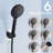 100 Nozzle Rainfall Shower - Adjustable Angle Head High Flow Rate With Hose 2.5 Gpm-118036821