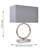 Filiberta 38Cm Polished Chrome Plate Table Lamp-1086640963