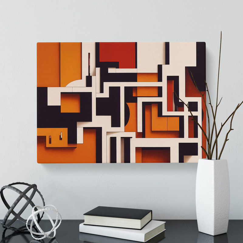 Magnetic Modern Abstract - Wrapped Canvas, 35cm H x 50cm W x 3cm D