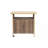 Patio Rattan Bar Table With Wheels And Glass Top-570943800