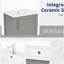 Meuble-lavabo de 20 po avec lavabo, armoire de salle de bain avec porte à fermeture douce, support de rangement et tablette ouverte, gris (ancien SKU: WF308492AAE / N725P220604E)-897218958
