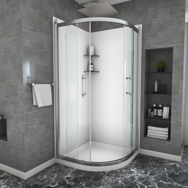 Installation réversible des portes de douche 36 po x 75 po