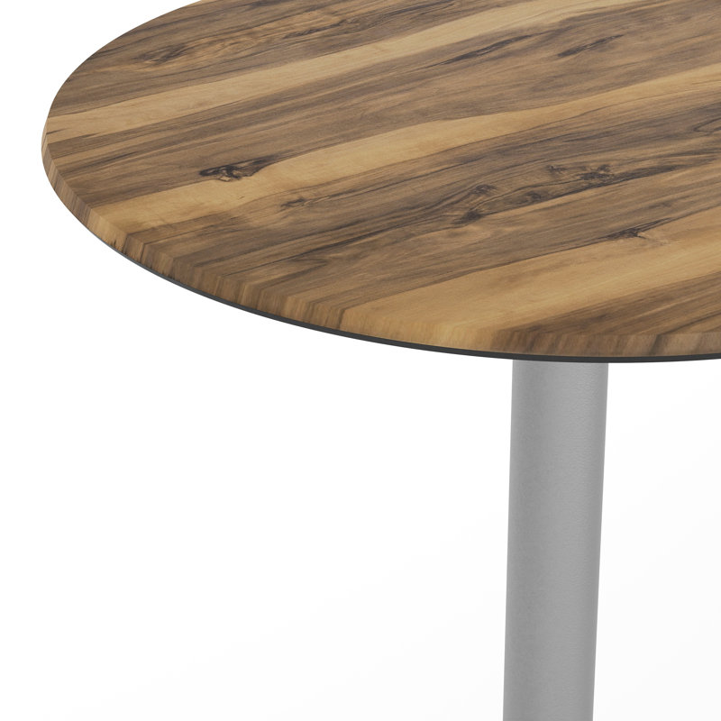 Plateau de table commercial sans soudure toutes saisons avec base entrecroisée, H 31,25 po x L 31,25 po x l 31,25 po