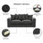 5 Seater Velvet Sofa-1351418010