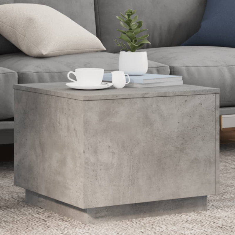 Chamara Block Coffee Table, Concrete Grey